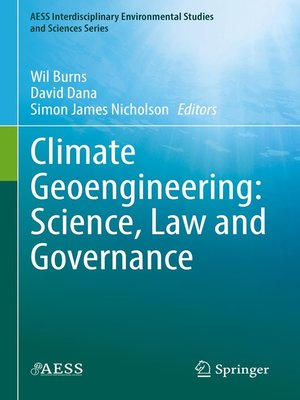 cover image of Climate Geoengineering